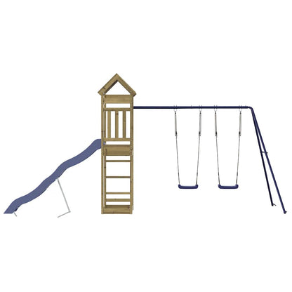 vidaXL Outdoor Playset Impregnated Wood Pine - Brown - 33538