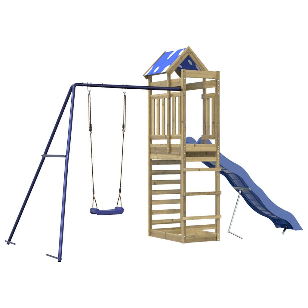 vidaXL Outdoor Playset Impregnated Wood Pine - Brown - 33543