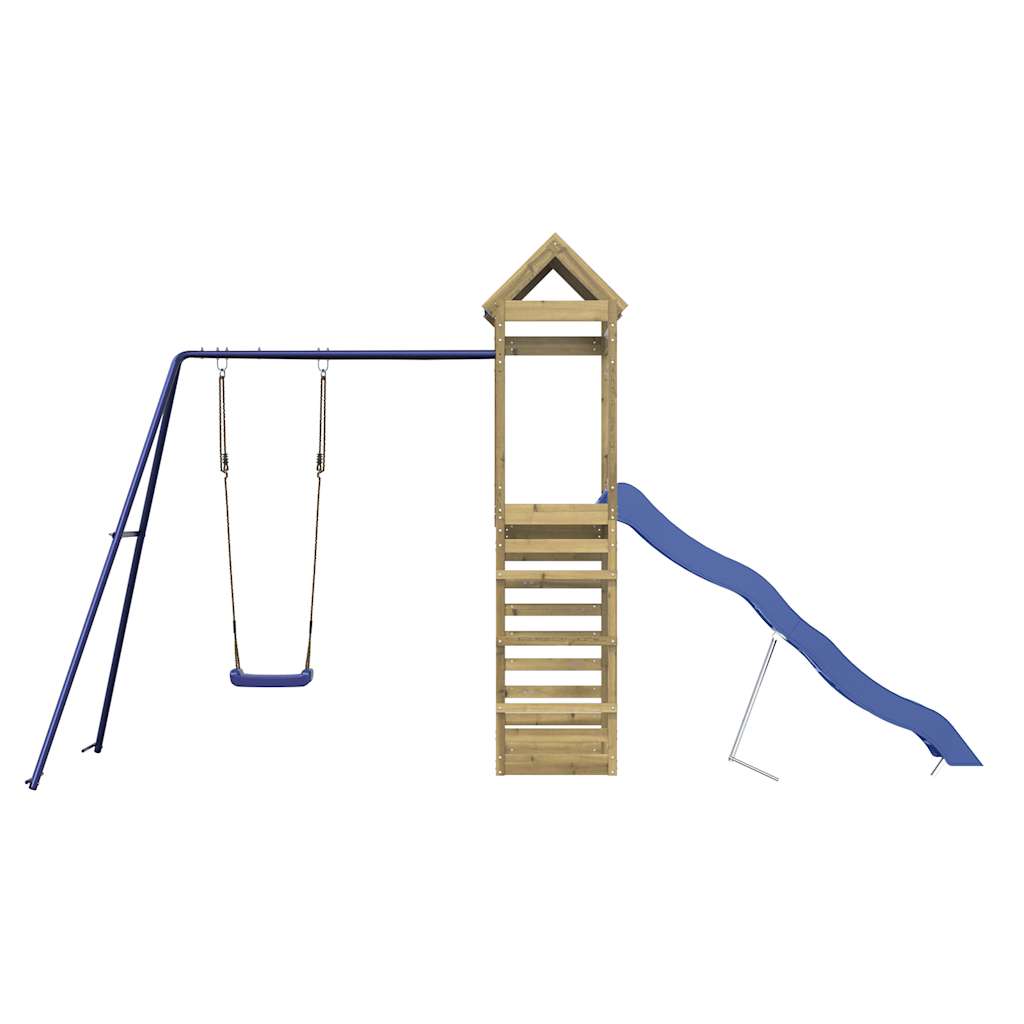vidaXL Outdoor Playset Impregnated Wood Pine - Brown - 33543