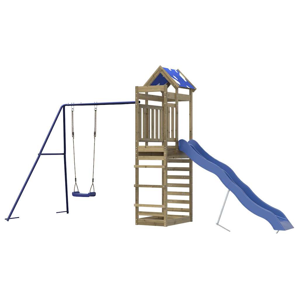 vidaXL Outdoor Playset Impregnated Wood Pine - Brown - 33543