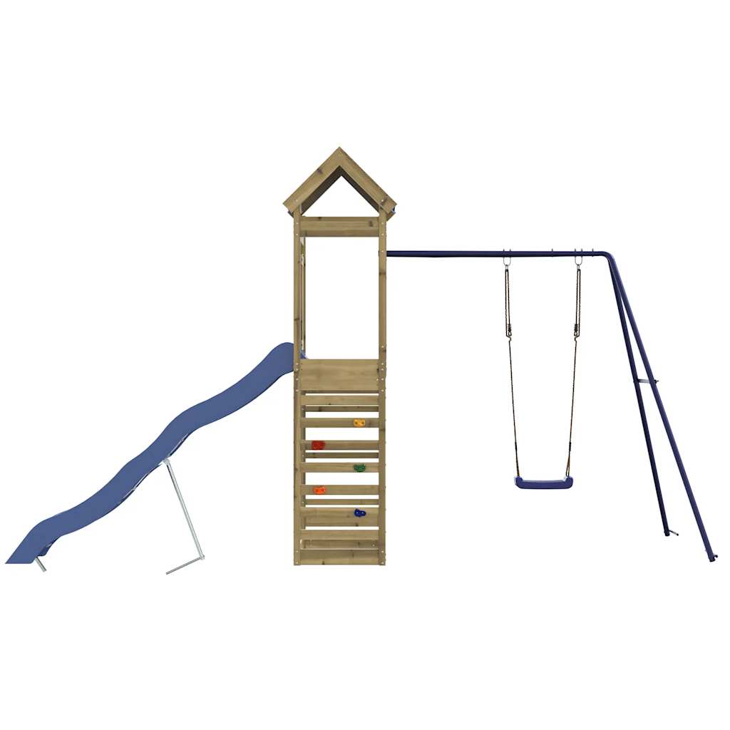 vidaXL Outdoor Playset Impregnated Wood Pine - Brown - 33543