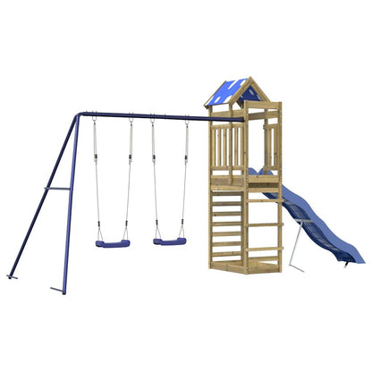 vidaXL Outdoor Playset Impregnated Wood Pine - Brown - 33548