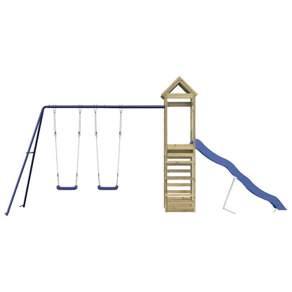 vidaXL Outdoor Playset Impregnated Wood Pine - Brown - 33548