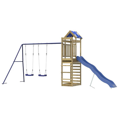 vidaXL Outdoor Playset Impregnated Wood Pine - Brown - 33548