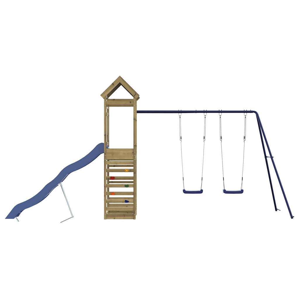 vidaXL Outdoor Playset Impregnated Wood Pine - Brown - 33548