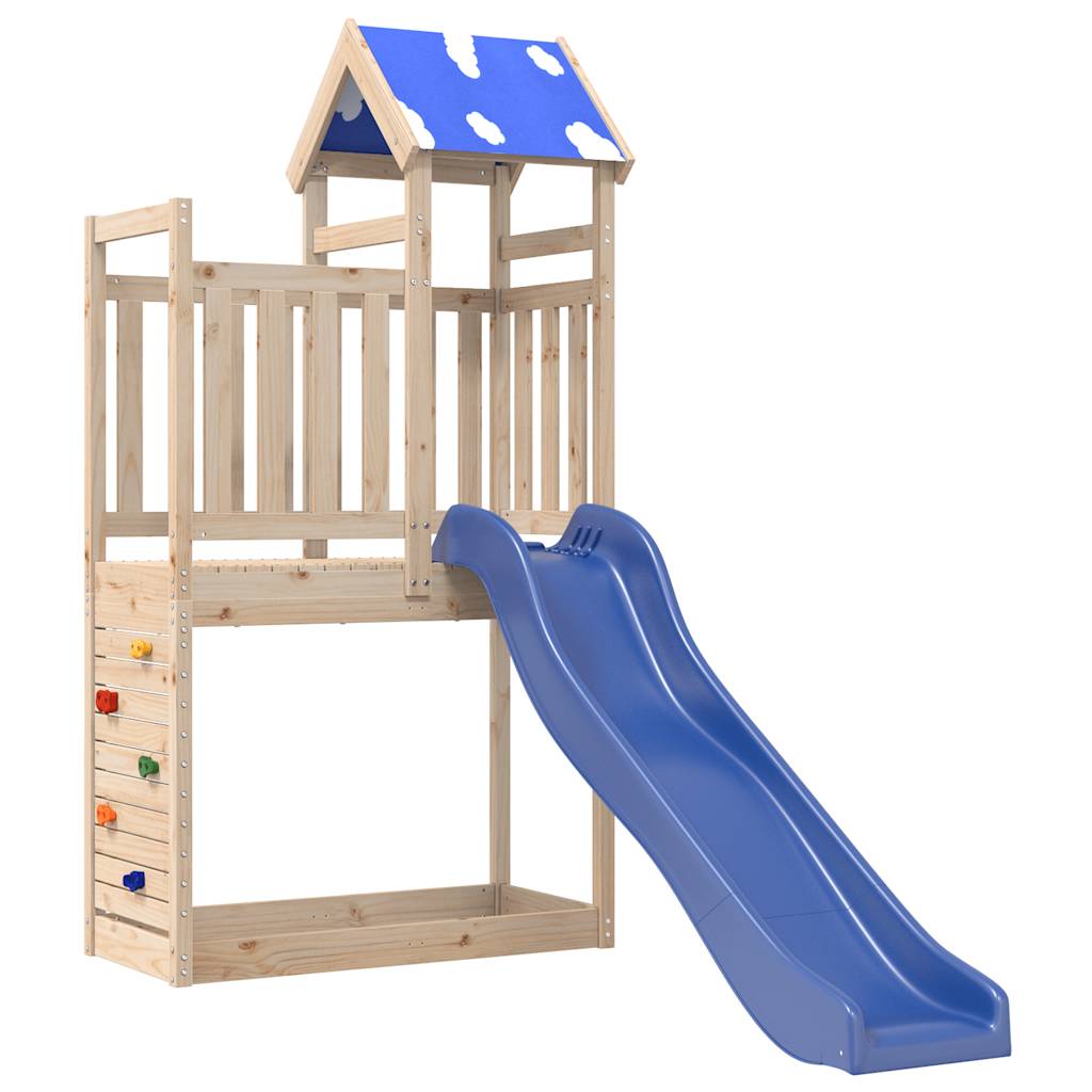 vidaXL Outdoor Playset Solid Wood Pine - Brown - 33561