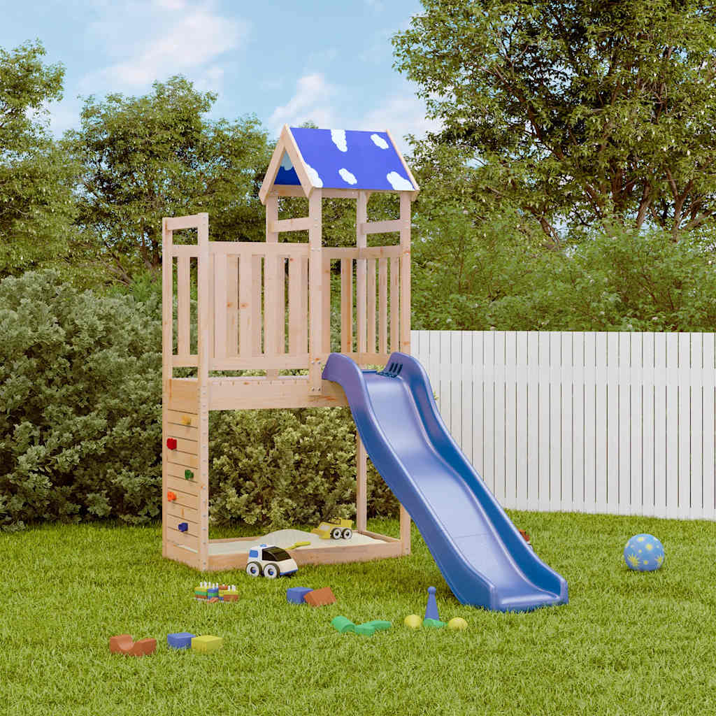 vidaXL Outdoor Playset Solid Wood Pine - Brown - 33561