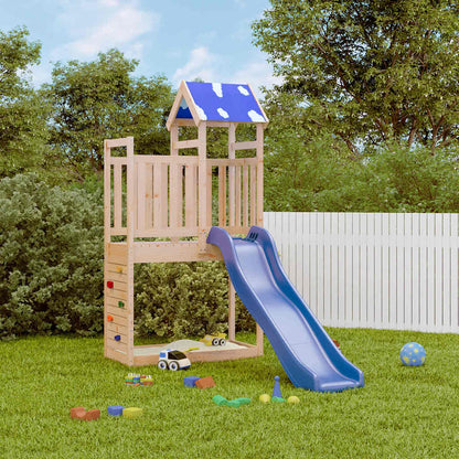 vidaXL Outdoor Playset Solid Wood Pine - Brown - 33561