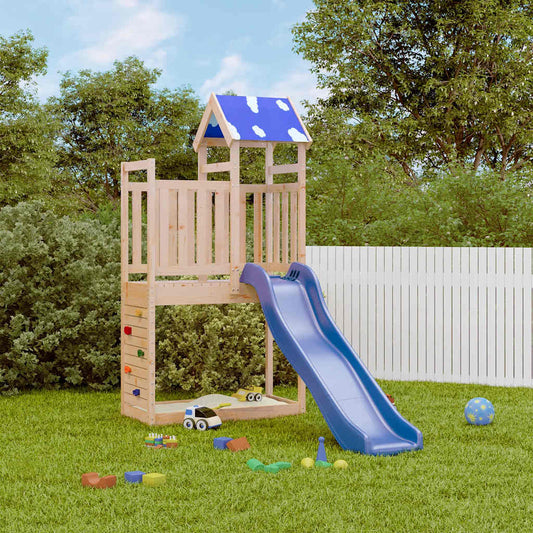 vidaXL Outdoor Playset Solid Wood Pine - Brown - 33561