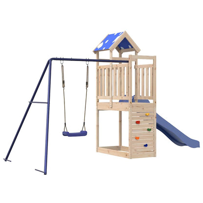 vidaXL Outdoor Playset Solid Wood Pine - Brown - 33573