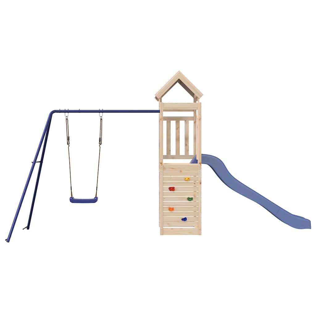 vidaXL Outdoor Playset Solid Wood Pine - Brown - 33573