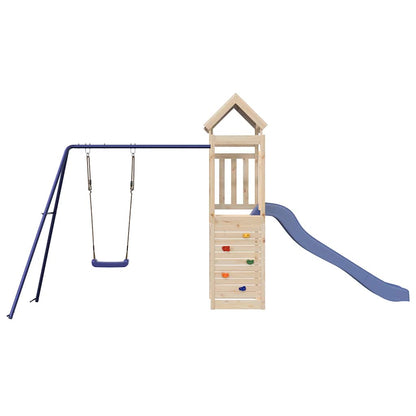vidaXL Outdoor Playset Solid Wood Pine - Brown - 33573