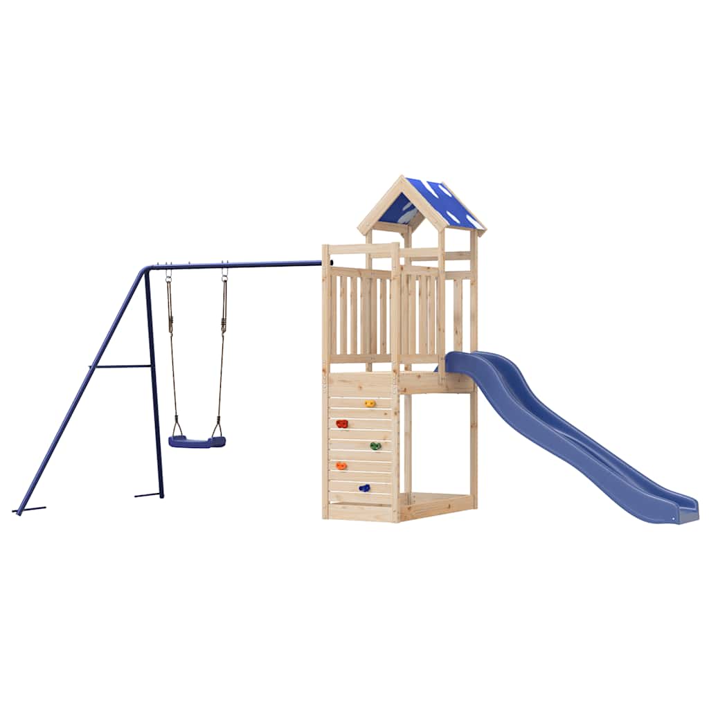 vidaXL Outdoor Playset Solid Wood Pine - Brown - 33573