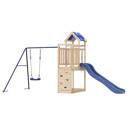 vidaXL Outdoor Playset Solid Wood Pine - Brown - 33573