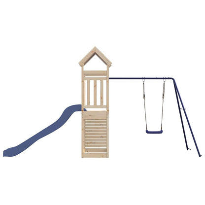 vidaXL Outdoor Playset Solid Wood Pine - Brown - 33573