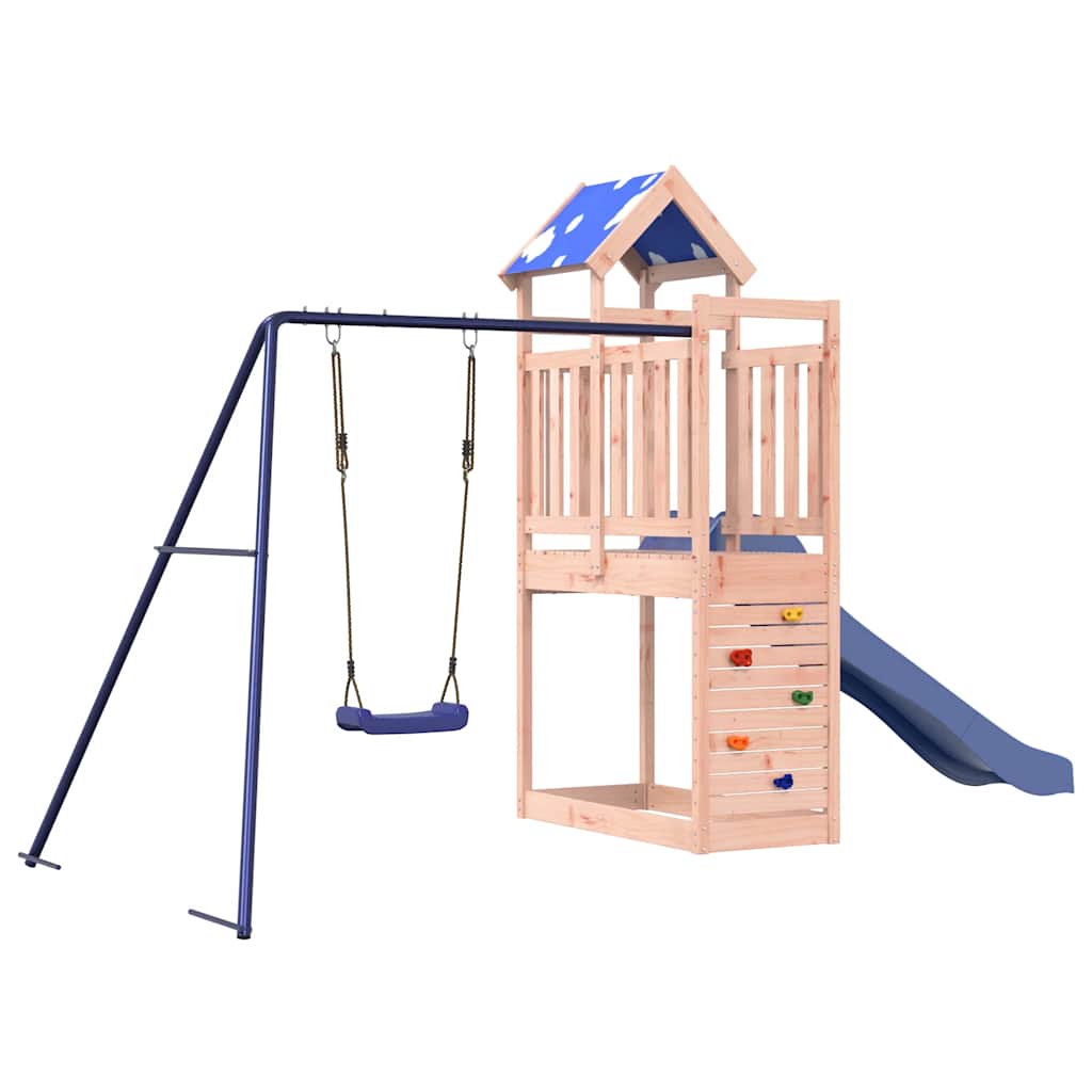vidaXL Outdoor Playset Solid Wood Douglas - Brown - 33575