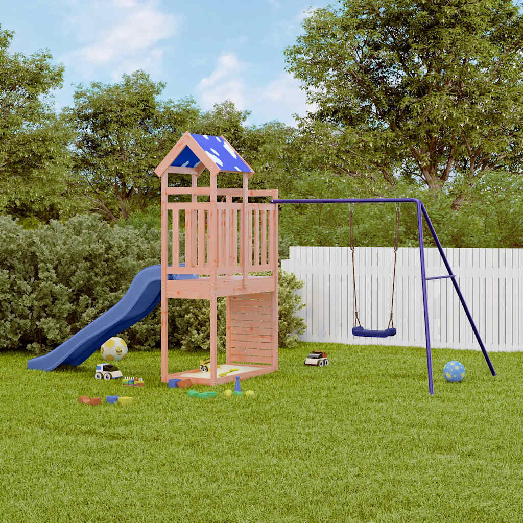 vidaXL Outdoor Playset Solid Wood Douglas - Brown - 33575