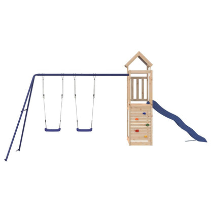 vidaXL Outdoor Playset Solid Wood Pine - Brown - 33578