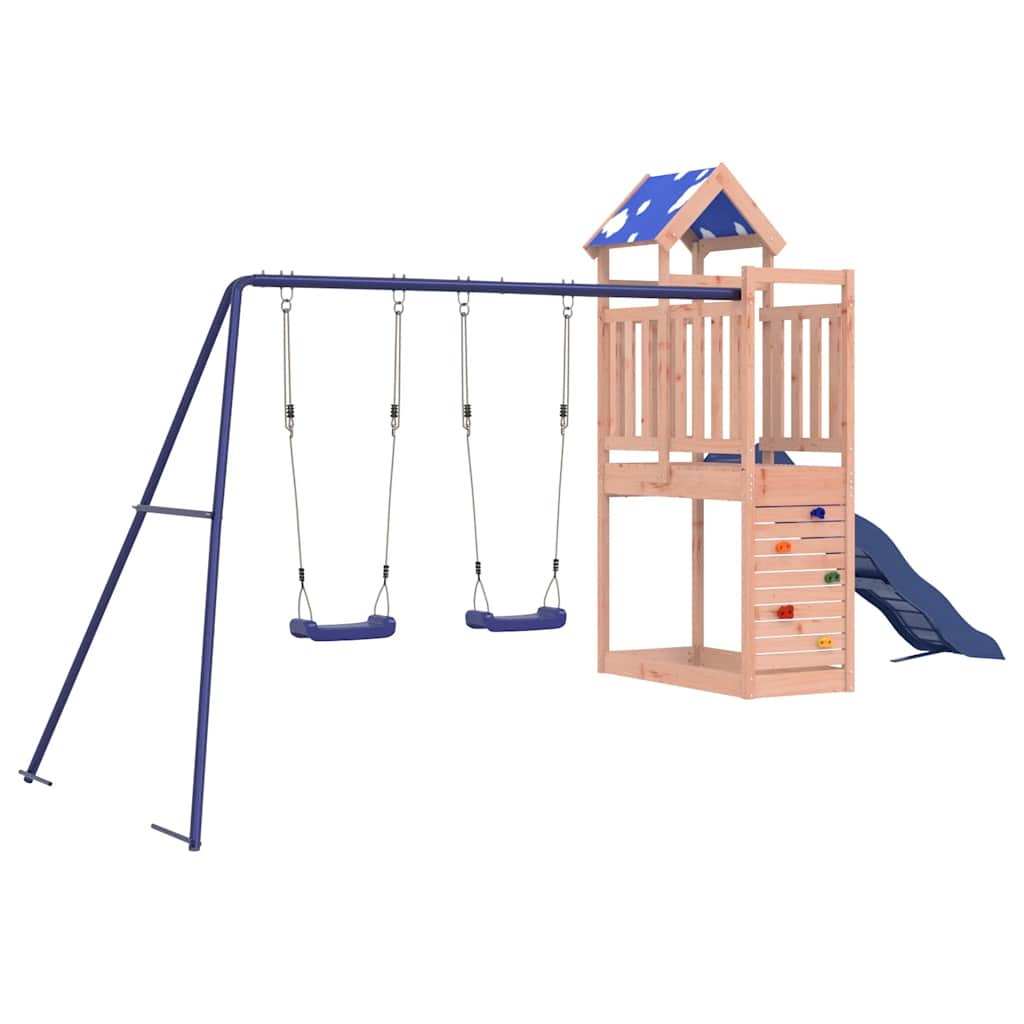 vidaXL Outdoor Playset Solid Wood Douglas - Brown - 33580