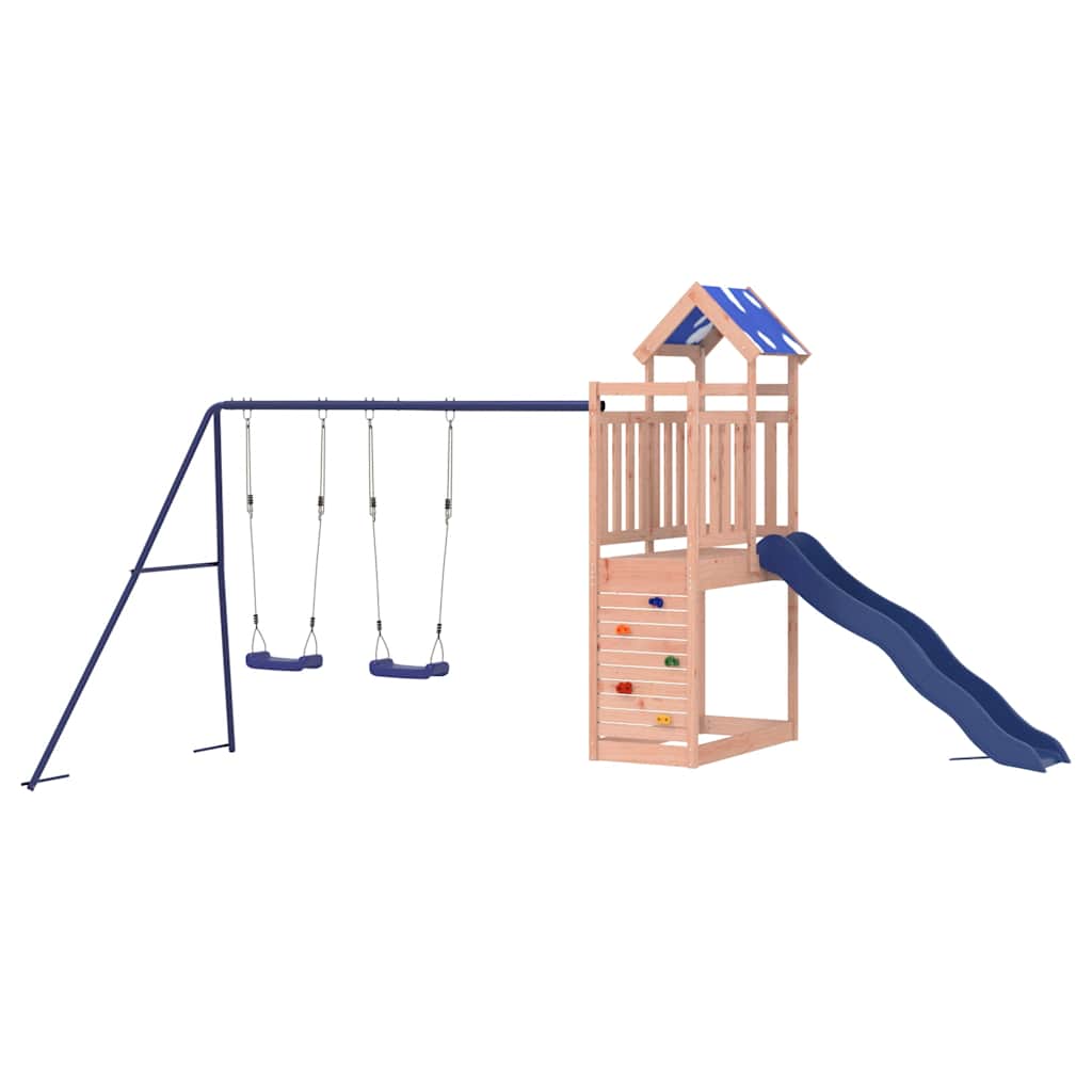 vidaXL Outdoor Playset Solid Wood Douglas - Brown - 33580