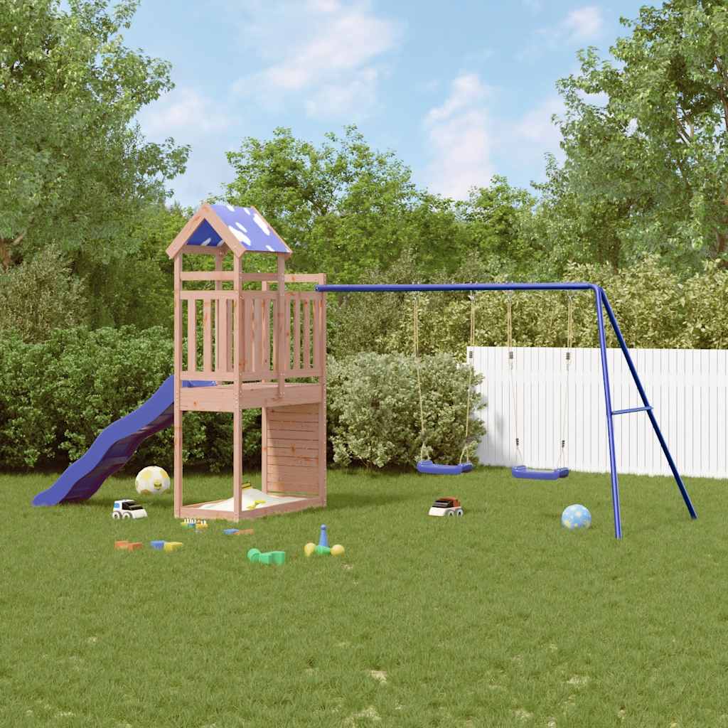 vidaXL Outdoor Playset Solid Wood Douglas - Brown - 33580