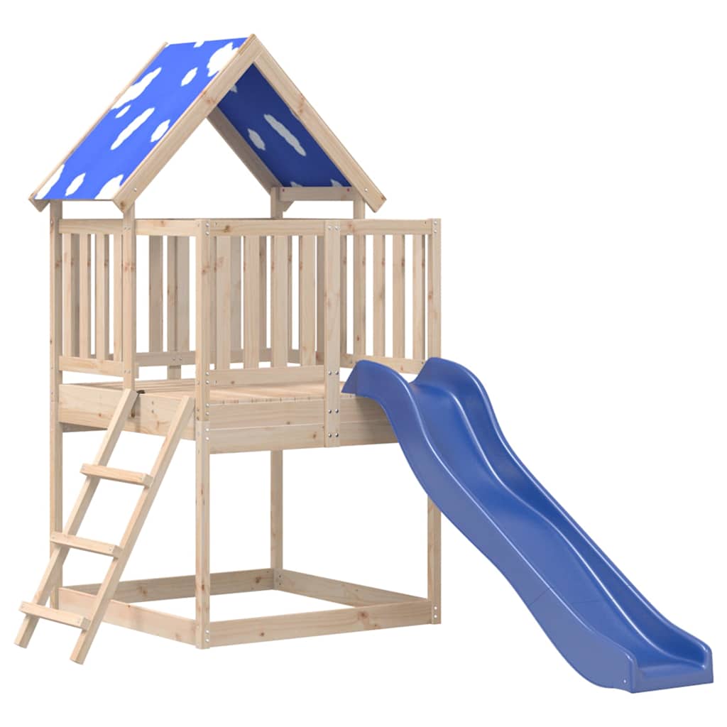vidaXL Outdoor Playset Solid Wood Pine - Brown - 33581