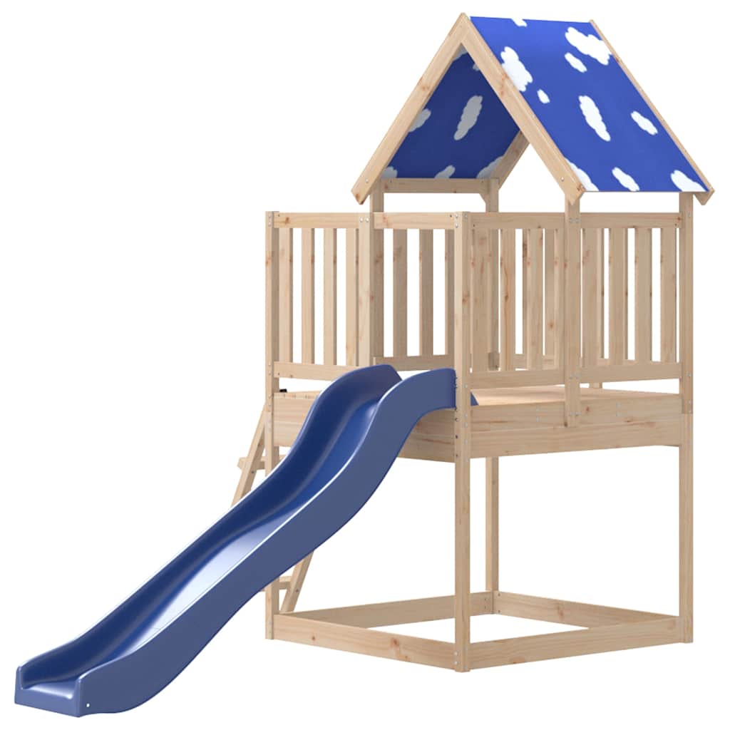 vidaXL Outdoor Playset Solid Wood Pine - Brown - 33581