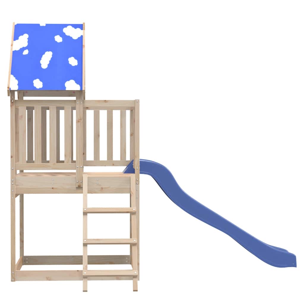 vidaXL Outdoor Playset Solid Wood Pine - Brown - 33581
