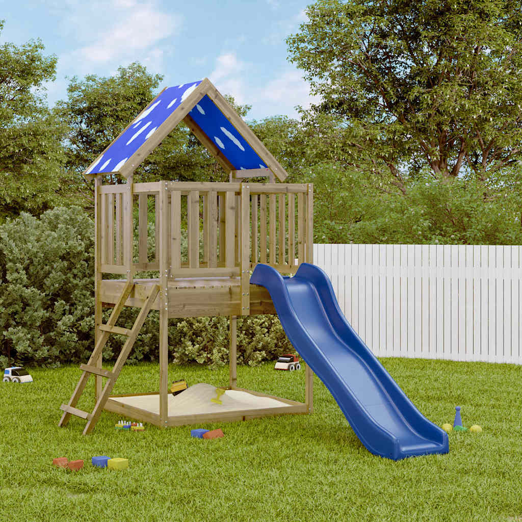 vidaXL Outdoor Playset Impregnated Wood Pine - Brown - 33585