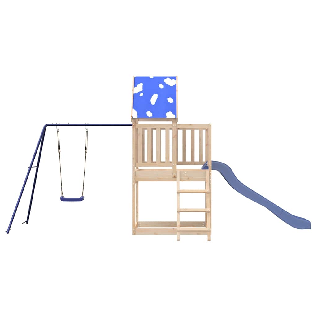 vidaXL Outdoor Playset Solid Wood Pine - Brown - 33596