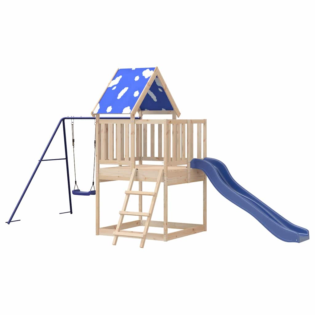 vidaXL Outdoor Playset Solid Wood Pine - Brown - 33596