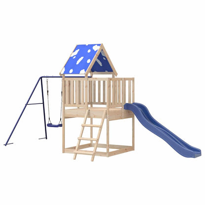 vidaXL Outdoor Playset Solid Wood Pine - Brown - 33596