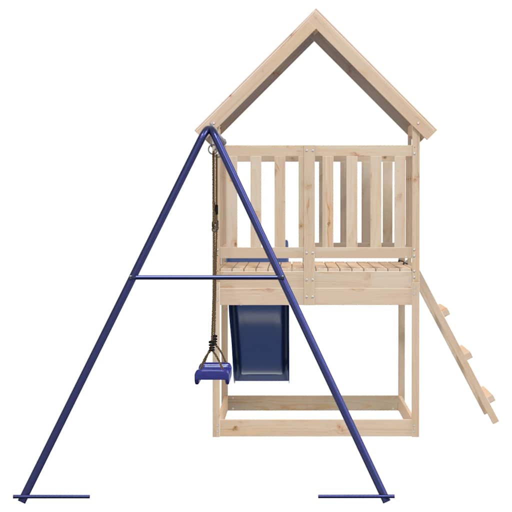 vidaXL Outdoor Playset Solid Wood Pine - Brown - 33596