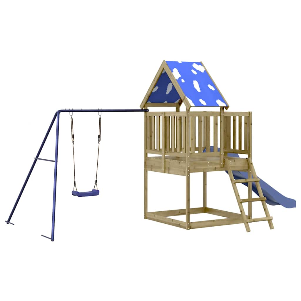 vidaXL Outdoor Playset Impregnated Wood Pine - Brown - 33601