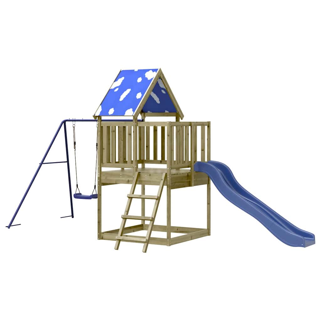 vidaXL Outdoor Playset Impregnated Wood Pine - Brown - 33601