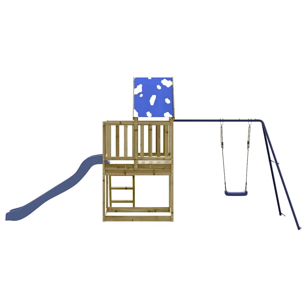 vidaXL Outdoor Playset Impregnated Wood Pine - Brown - 33601