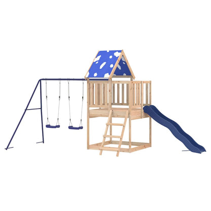 vidaXL Outdoor Playset Solid Wood Pine - Brown - 33610