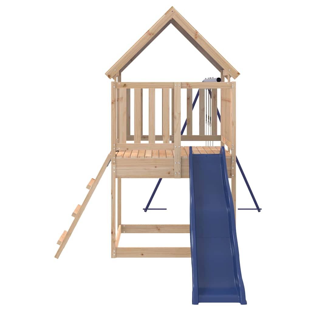 vidaXL Outdoor Playset Solid Wood Pine - Brown - 33610