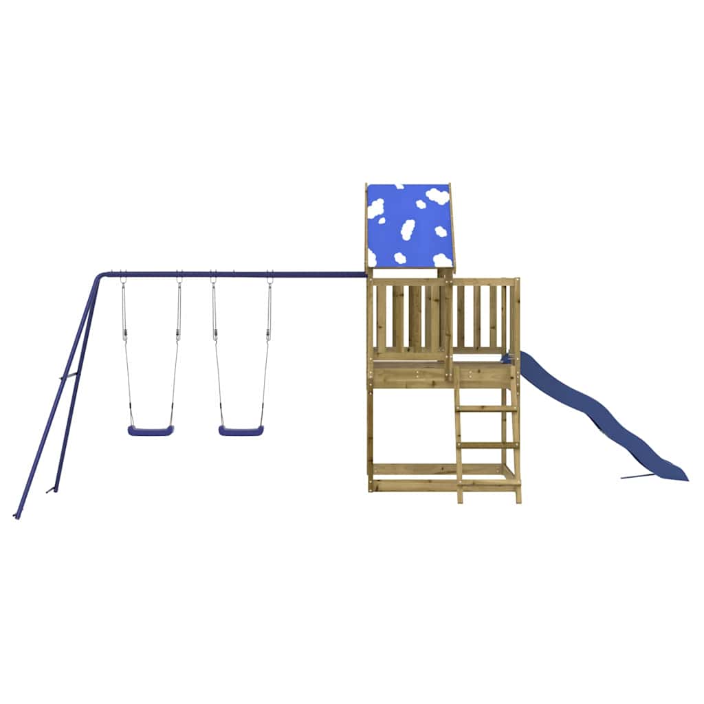 vidaXL Outdoor Playset Impregnated Wood Pine - Brown - 33619