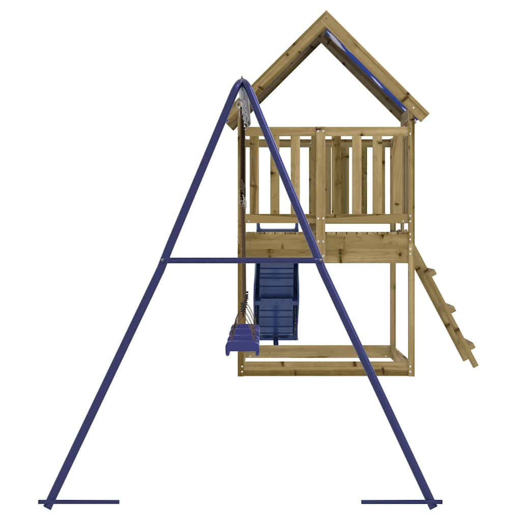vidaXL Outdoor Playset Impregnated Wood Pine - Brown - 33619