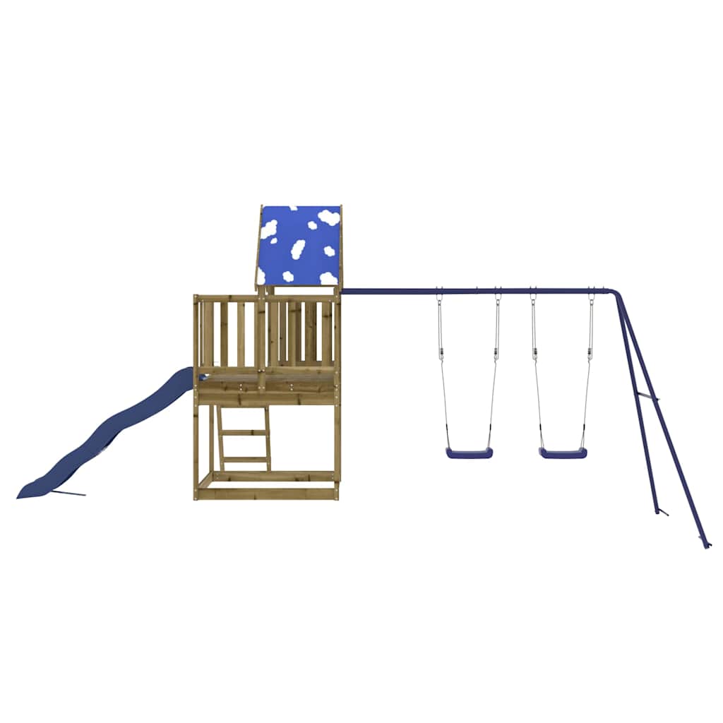 vidaXL Outdoor Playset Impregnated Wood Pine - Brown - 33619
