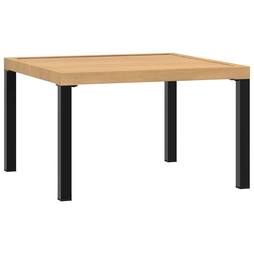vidaXL Garden Coffee Table Black 65x65x40 cm Aluminium