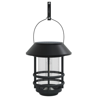 vidaXL Solar Outdoor Wall Lanterns 2 pcs White - Black