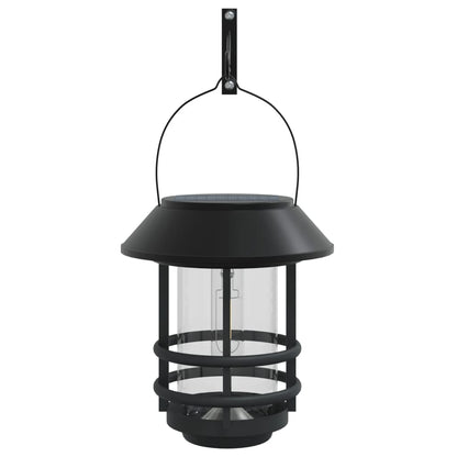 vidaXL Solar Outdoor Wall Lanterns 4 pcs White - Black