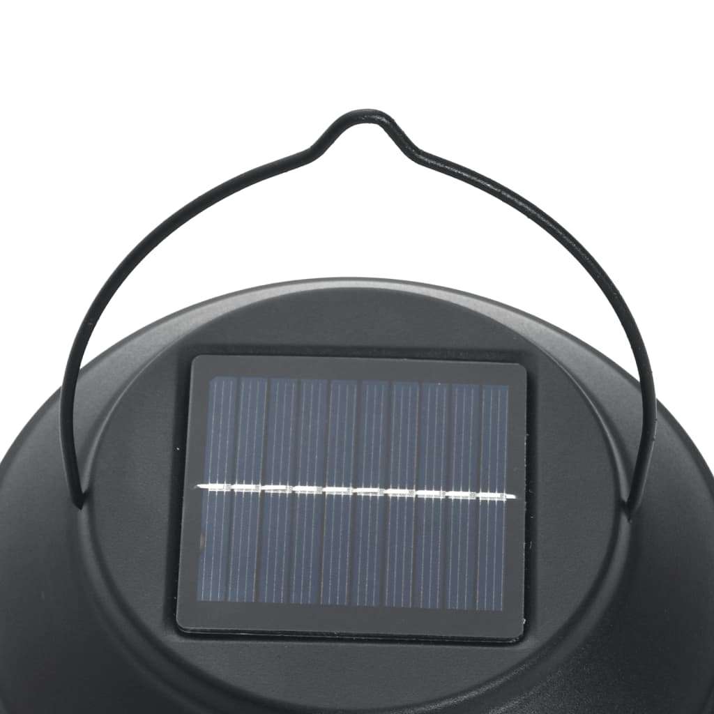 vidaXL Solar Outdoor Wall Lanterns 4 pcs White - Black