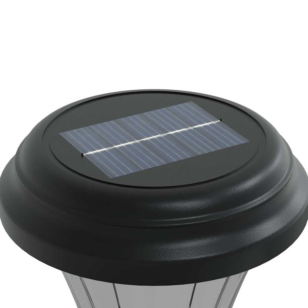 vidaXL Solar Pathway Lights with Ground Spikes 12 pcs White - Black