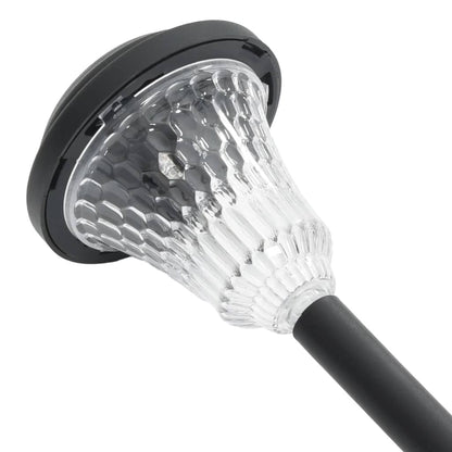 vidaXL Solar Pathway Lights with Ground Spikes 12 pcs White - Black - 54405