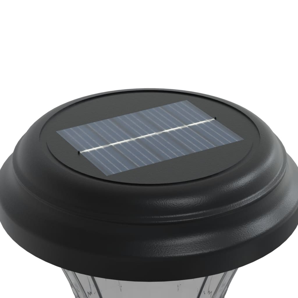 vidaXL Solar Pathway Lights with Ground Spikes 12 pcs White - Black - 54414