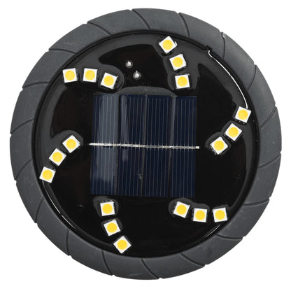 vidaXL Solar Ground Lights with Ground Spikes Outdoor 4 pcs Warm White - Black