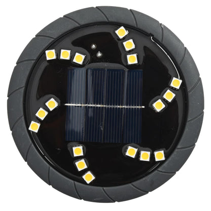 vidaXL Solar Ground Lights with Ground Spikes Outdoor 12 pcs Warm White - Black